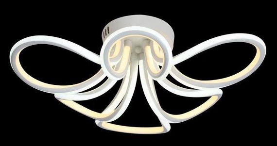 Люстра світлодіодна стельова LED світильник для квартири на стелю лед з пультом 25582 Білий 20х60х60 см.