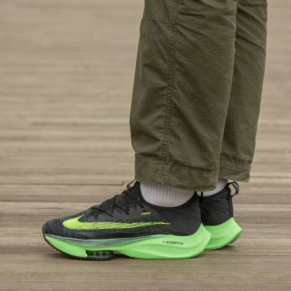 Кросівки весна-літо Nike Air Zoom Alphafly  текстиль Чорний Синій Зелений | Зображення 1