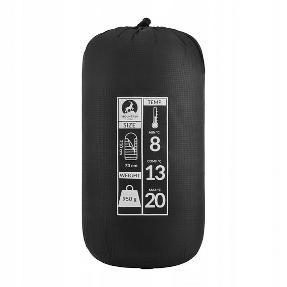 Спальний мішок (спальник) ковдра Mountain Goat Standard 2 в 1 MG0014 8 ...+20°C R Black/Grey (P-5905973400954) | Зображення 2