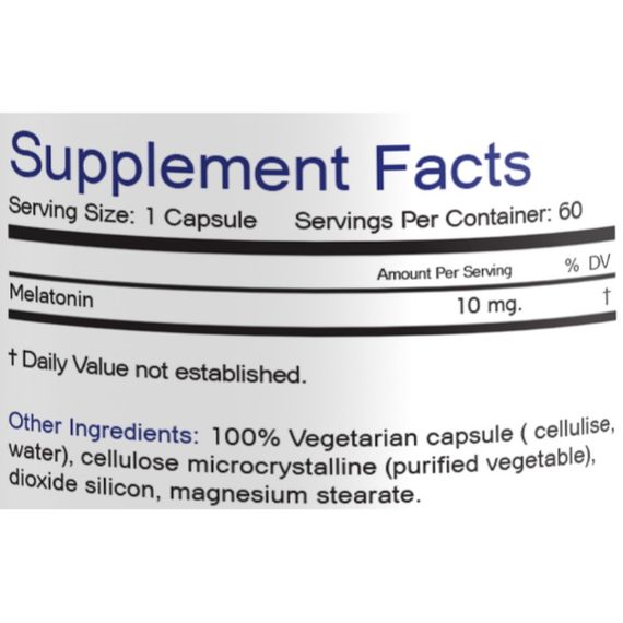 Мелатонін для сну Bionic Formula Melatonin 10 mg 60 Caps | Зображення 1