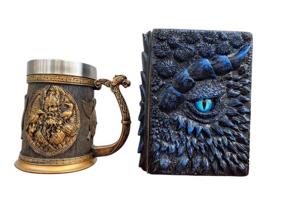 Подарунковий набір Кухоль 3D Скандинавські Боги та Блокнот 3D «Книга Тіней і Глубін»