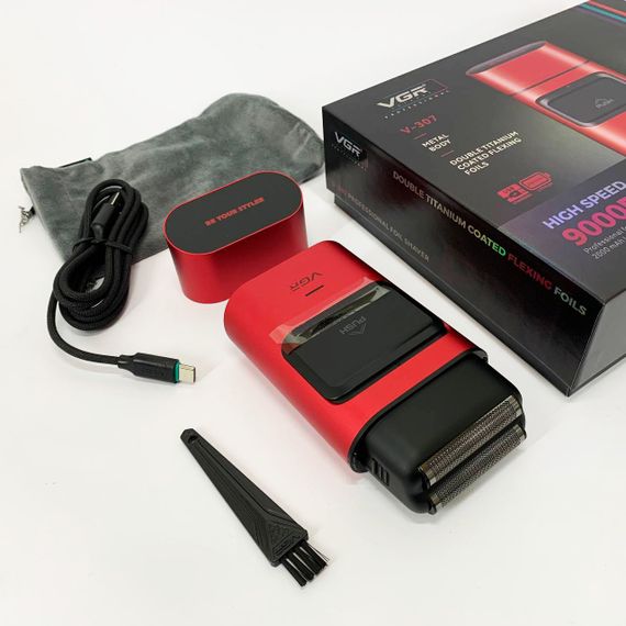 Бритва с аккумуляторным зарядным устройством VGR V-307, Електробритва для бороды, Бритвы аккумуляторные CV-20 | Зображення 1