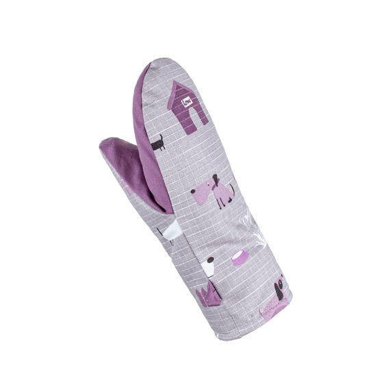 Прихватка Home Line 65021 Україна 16x28  Бавовна Сірий, Фіолетовий