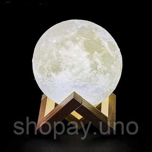 Настільний світильник місяць Magic 3D Moon Light Від Акумулятора | Зображення 2