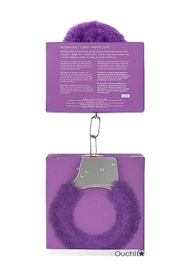 Наручники - Ouch! Beginner's Handcuffs Furry Purple Sex Aura | Зображення 6