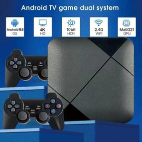 Игровая приставка ретро Android TV 10 4G Wi-Fi HD, Портативная ретро консоль OI-505 для телевизора