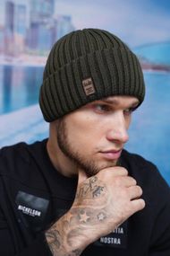 Мужская шапка «Бенджи» темно-зеленый