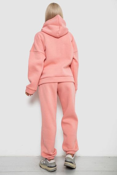Спортивный костюм женский на флисе, цвет персиковый, 238R5726 | Зображення 3