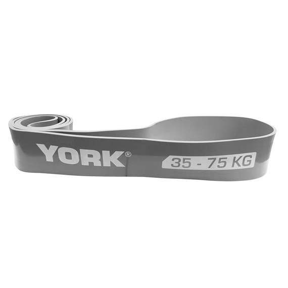 Резинка для фитнеса York 35-75кг - 2080x85x4,5 мм, серый | Зображення 3