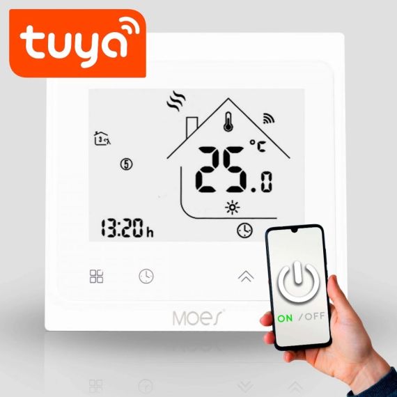 Wi-fi регулятор водяного теплого пола Moes White (BHT-002-GALWW) | Зображення 2