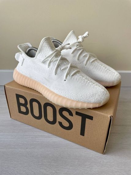 Кросівки Adidas Yeesy Boost 350 (белые) | Зображення 3