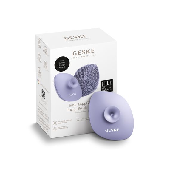 Щітка для обличчя GESKE Facial Brush 4в1 з тримачем purple | Зображення 8