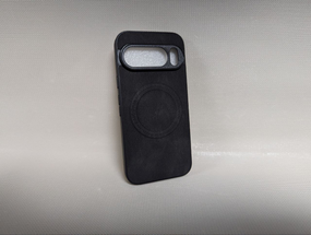 Чехол для Google Pixel 10 Pro / Гугл Пиксель 10 Про, Leather TPU, эко-кожа, MagSafe, противоударный, черный