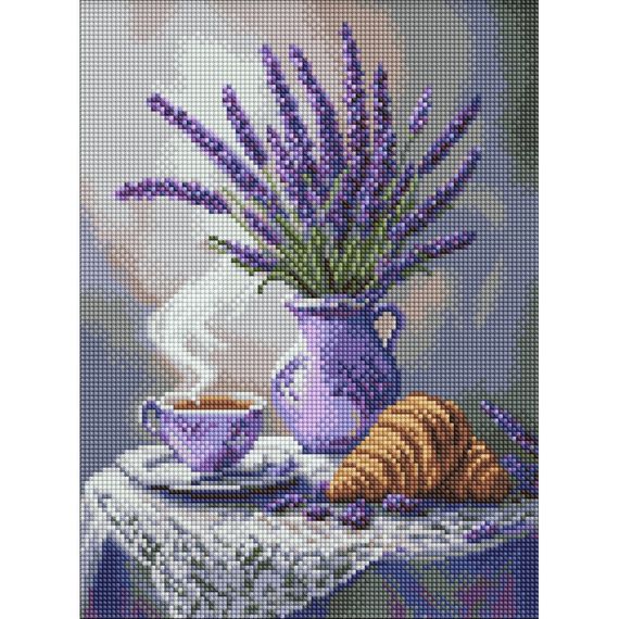 Алмазная мозаика "Лавандовый натюрморт" ©art_selena_ua AMO8208, 30х40 см