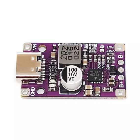 Контроллер заряда Type-C BMS 3S 1A плата заряда 3x Li-ion 18650 12.6V lx-lisc-v3 | Зображення 2