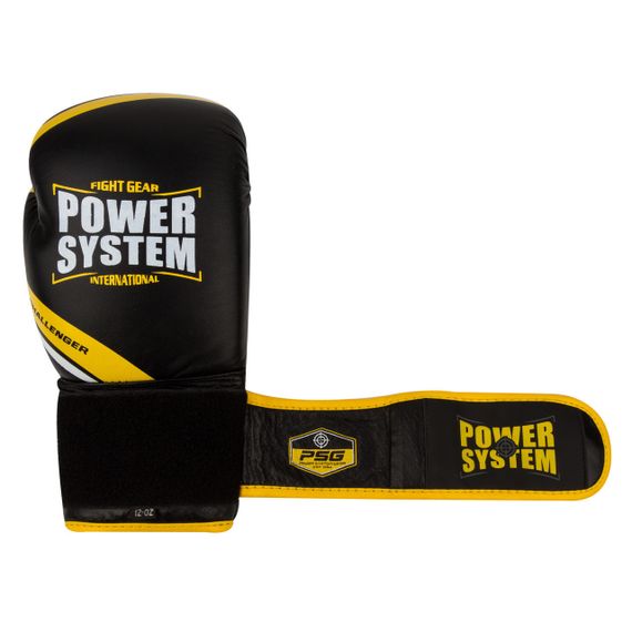 Боксерські рукавиці Power System PS 5005 Black/Yellow 16 унцій | Зображення 3