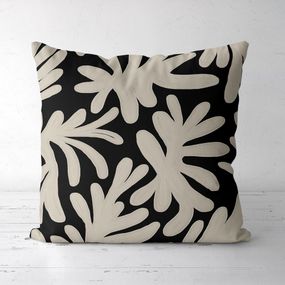 Подушка декоративная Soft Бежевые листья 45x45 см (45PST_23M008)