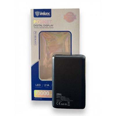 POWER BANK INKAX PV-46 на 10000 mAh (2,1A) з циферблатом, без шнура (2 виходи) | Зображення 1