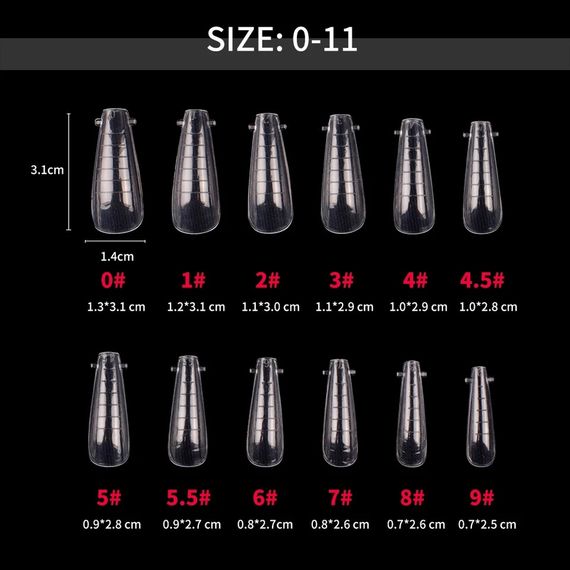 Верхні форми №6 балерина (набір 120шт) в органайзері | Зображення 3