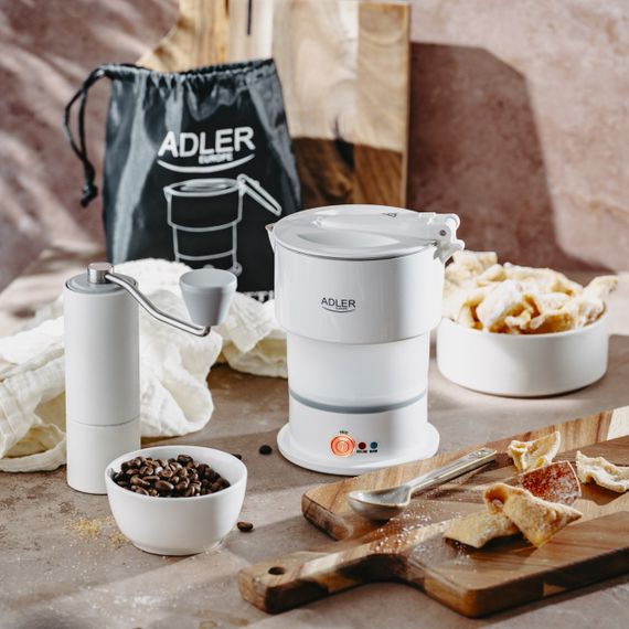 Электрочайник Adler AD 1377 складной силиконовый дорожный 0,6 л 600 Вт белый | Зображення 7