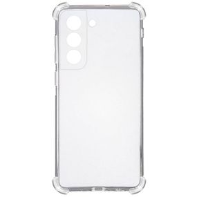TPU чохол GETMAN Ease logo посилені кути для Samsung Galaxy S21 FE, Прозорий