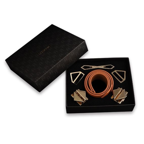 Наручники LOCKINK Wristcuffs/Anklecuffs Brown Set Коричневі One Size | Зображення 8