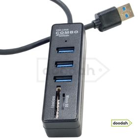 USB - Хаб (концентратор) SD, HC, Micro SD, USB - Combo 3.0 - для пк, ноутбука, та інших пристроїв