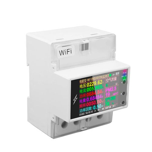 WiFi счетчик электроэнергии однофазный 220В 100А DIN, защиты, Atorch AT4PW | Зображення 2