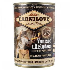 Вологий корм з північним оленем для собак Carnilove Dog Adult Venison and Reindeer, 400 гр