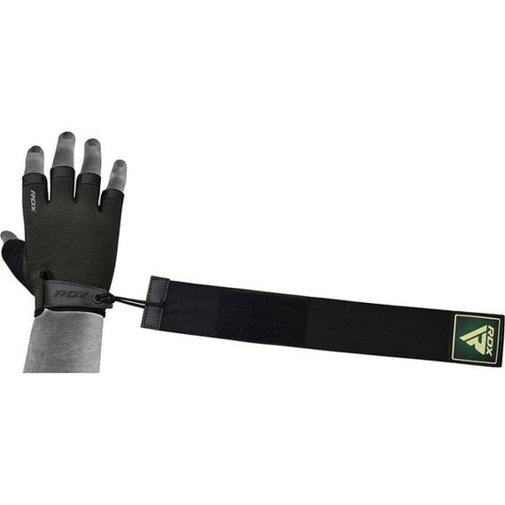 Рукавички для фітнесу RDX T2 Half Army Green PLUS-L | Зображення 1