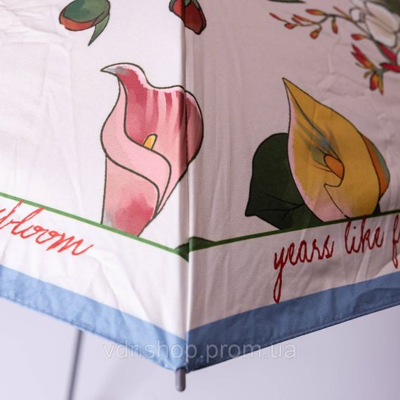 Зонт механический элегантный с принтом прочный надежный из полиэстера диаметр 99 см Синий HP-23-15BL | Зображення 6