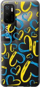 Чехол на Xiaomi Redmi Note 10 5G Сердца UA "5292u-2556-17620"