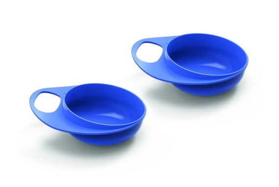 Тарелка для кормления Nuvita Easy Eating глубокая 2шт. Синяя NV8431Blue (NV8431Blue) | Зображення 1