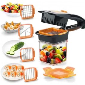 Овочерізка з контейнером 5 в 1 Nicer Dicer Quick
