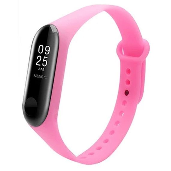 Силиконовый ремешок Neon для Xiaomi Mi Band 5 / 6 Розовый