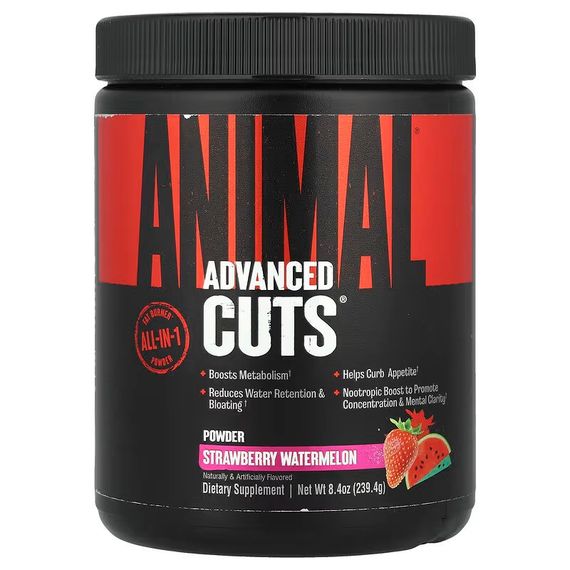 Жиросжигатель Universal Nutrition Animal, Advanced Cuts® Powder, Strawberry Watermelon 239.4 g
