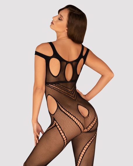 Бодістокінг Obsessive Bodystocking G322 S/M/L, фантасмагорично-силуетний крій | Зображення 1