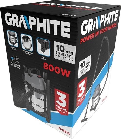 Пилосос професійний GRAPHITE 59G613 | Зображення 7