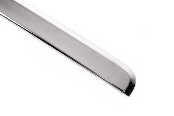 Накладка над номером (1 дверн, нерж) Пряма з написом, Carmos - Турецька сталь для Volkswagen Caddy 2010-2015рр. | Зображення 2