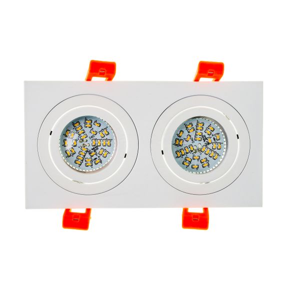 Светильник врезной  поворотный HDL-DT 109/2 MR16 WH | Зображення 2