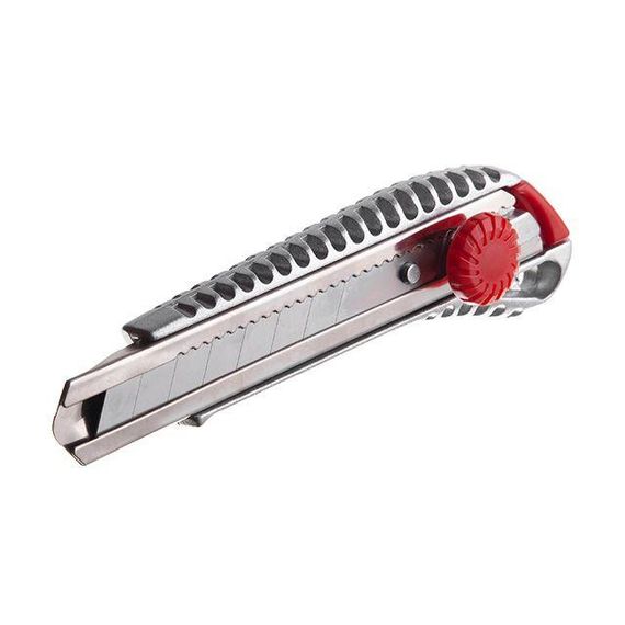 Ніж з відламним лезом 18 мм,, алюмінієвий корпус INTERTOOL HT-0507