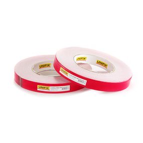 Лента клейкая двухсторонняя на вспененной основе 19мм*10м белая UNIFIX