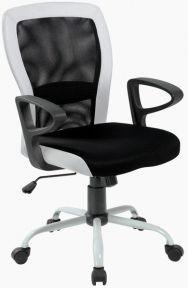 Кресло Office4You Leno (27785) black-white