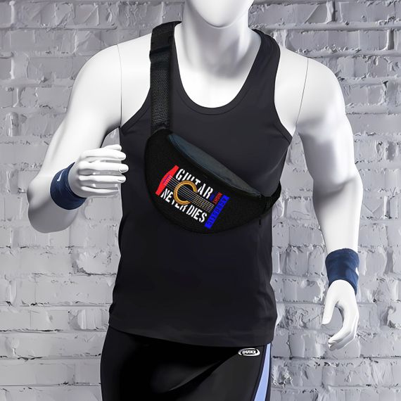 Сумка-бананка мужская/женская спортивная 32×16 см с расширителем поясная сумка или сумка через плечо (3742) | Зображення 1