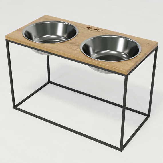 Миски на подставке для очень больших собак Hollky Base XXL40 (2 × 2,8 л) BXXL40-643240-GRNT