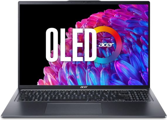 Ноутбук Acer Swift Go 16 SFG16-72 16' 3.2K OLED, Intel U5-125H, 16GB, F512GB, UMA, Lin, сірий (NX.KY9EU.001)