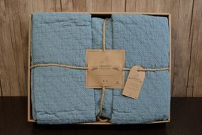 Покрывало с наволочками Limasso 240×260 см. Cambridge Бирюзовый