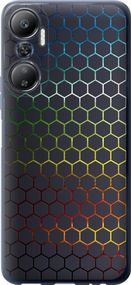 Чехол на Infinix Hot 20 Переливающиеся соты "498u-2966-17620"