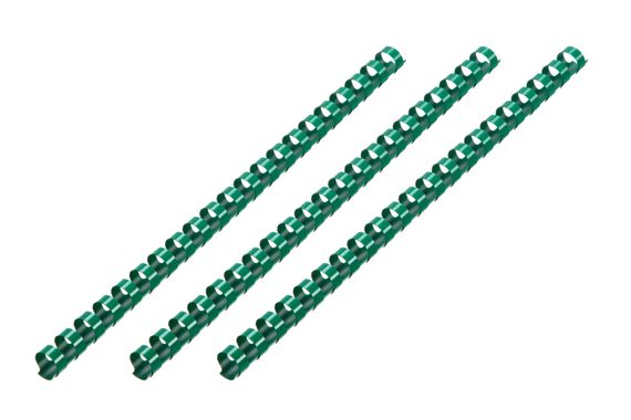 Пластикові пружини для біндера 2E , 19мм, зелені, 100шт (2E-PL19-100GR)