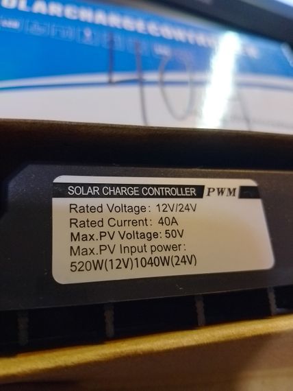 Контролер заряду PWM 40a 12v/24v для сонячних панелей | Зображення 1